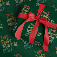 Funny This Piggy Wont Be Quiet Wrapping Paper Roll Pig Political Humor - Wonder Print Shop
