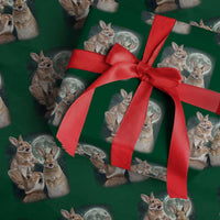 Funny Three Bunny Moon Humorous Rabbit Meme Wrapping Paper Roll