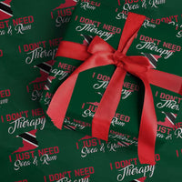 Funny Trini Wrapping Paper Roll Just Need Soca & Rum Trinidad and Tobago Flag - Wonder Print Shop