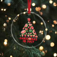 Funny Tropical Xmas Crystal Glass Ornament Watermelon Summer Christmas Tree TS09