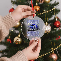 Funny Truck Driver Crystal Glass Ornament My Teacher was Wrong Trucker Gift