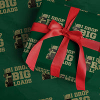 Funny Truck Driver Wrapping Paper Roll I Drop Big Load Funny Big Rig Semi-Trailer Dad - Wonder Print Shop