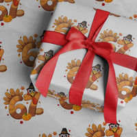 Funny Turkey Six And Seven Meme Wrapping Paper Roll Thanksgiving Gift - Wonder Print Shop
