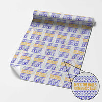 Funny Ugly Hanukkah Wrapping Paper Roll Deck The Halls With Matzo Balls Jewish Gift - Wonder Print Shop