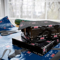 Funny Uh Oh England 1776 Wrapping Paper Roll 4th Of July USA Union Jack Flag - Wonder Print Shop
