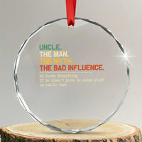 Funny Uncle Crystal Glass Ornament Best Funny Uncle Fathers Day - Wonder Print Shop