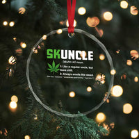 Funny Uncle Weed Smoker Crystal Glass Ornament Skuncle Definition Funny Weed Pot Cannabis Marijuana