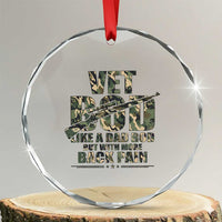 Funny Veteran Vet Bod Like A Dad Bod But With More Back Pain Crystal Glass Ornament TS11