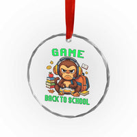 Funny Video Game Crystal Glass Ornament Cute Monkey Back To School - Wonder Print Shop