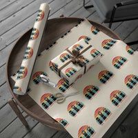 Funny Vintage Black Cat Introvert Wrapping Paper Roll Rock Paper Scissors Paw
