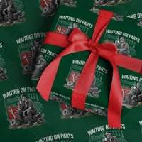 Funny Waiting On Parts Mechanic Skeleton Auto Repair Life Wrapping Paper Roll