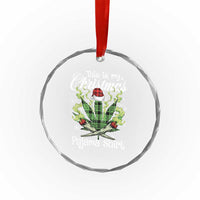 Funny Weed Christmas Crystal Glass Ornament This Is My Christmas Pajama Shirt TS11