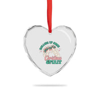 Funny Weed Christmas Heart Crystal Glass Ornament Rolling Up Some Christmas Spirit Skeleton Hand - Wonder Print Shop