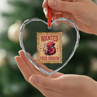 Funny Weed Lover Cannabis 420 Heart Crystal Glass Ornament Fried Chicken - Wonder Print Shop
