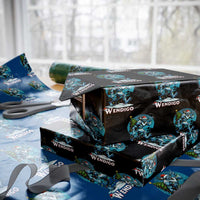 Funny Wendigo Monster Christmas Wrapping Paper Roll Rock On Hand Meme Xmas - Wonder Print Shop
