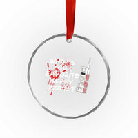 Funny Whats Your Favorite Scary Movie Crystal Glass Ornament Halloween Horror Film Lover TS11
