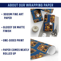 Funny Wiener Dog Wrapping Paper Roll Vintage Bootleg Gift For Dachshund Lover - Wonder Print Shop