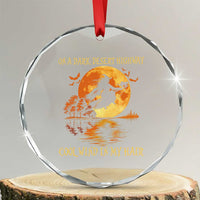 Funny Witch Crystal Glass Ornament On A Dark Desert Highway Cool Wind In My Hair TS10