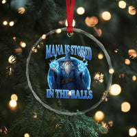 Funny Wizard Crystal Glass Ornament Mana is Stored in The Balls Magician Sorcerer Witcher - Wonder Print Shop