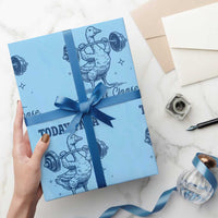 Funny Workout Silly Goose Wrapping Paper Roll Today I'm A Serious Goose Lifting Weights Gym - Wonder Print Shop