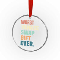 Funny Worst Yankee Swap Gift Ever Crystal Glass Ornament Christmas Gift Exchange Game TS11