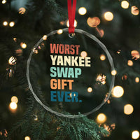 Funny Worst Yankee Swap Gift Ever Crystal Glass Ornament Christmas Gift Exchange Game TS11