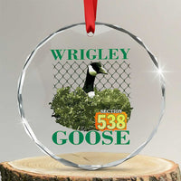 Funny Wrigley Goose Crystal Glass Ornament Section 538 Chicago - Wonder Print Shop