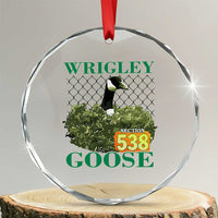 Funny Wrigley Goose Crystal Glass Ornament Section 538 Chicago TS02