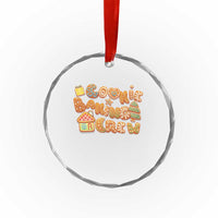 Funny Xmas Baking Crystal Glass Ornament Cookie Baking Crew Family Matching TS11