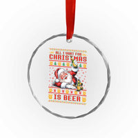 Funny Xmas Beer Crystal Glass Ornament It's the Most Wonderful Time For A Beer TS09