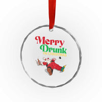 Funny Xmas Beers Crystal Glass Ornament Merry Drunk I'm Christmas Santa TS11
