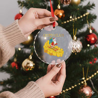 Funny Xmas Bitcoin Crypto Claus Crystal Glass Ornament TS09