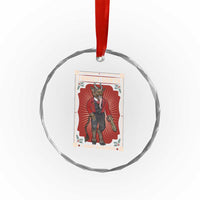 Funny Xmas Crystal Glass Ornament Forget Santa I Want Krampus TS09