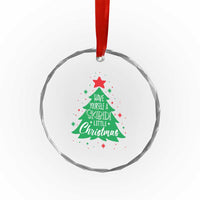 Funny Xmas Crystal Glass Ornament Have Yourself A Skibidi Little Rizzmas TS09