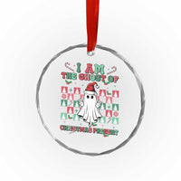 Funny Xmas Crystal Glass Ornament I Am The Ghost Of Christmas Present TS09