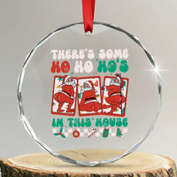 Funny Xmas Crystal Glass Ornament There Is Some Ho Ho Hos In This House Horror Character TS09
