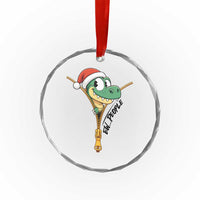 Funny Xmas Dinosaur Crystal Glass Ornament Ew People Xmas Gift TS12