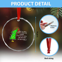 Funny Xmas Family Crystal Glass Ornament Kids Teens Christmas Pajamas Girls Boys Xmas Pajamas Gift TS10
