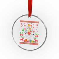 Funny Xmas Healthcare Worker Crystal Glass Ornament Nurses And Doctors Pine Tree TS12