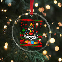Funny Xmas Healthcare Worker Crystal Glass Ornament Nurses And Doctors Pine Tree TS12