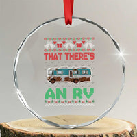 Funny Xmas Movie Crystal Glass Ornament That There's An RV Camping Motorhome Bell TS11