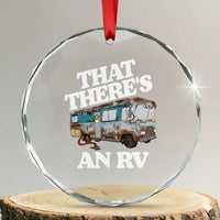 Funny Xmas Movie Crystal Glass Ornament That There's An RV Led Lights Camping Motorhome TS11