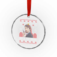 Funny Xmas Nakatomi Plaza Crystal Glass Ornament Deck The Hans TS11