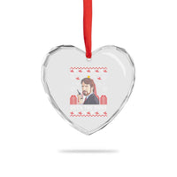 Funny Xmas Nakatomi Plaza Heart Crystal Glass Ornament Deck The Hans - Wonder Print Shop