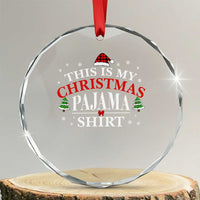 Funny Xmas Pajama Crystal Glass Ornament PJ PJS for Family TS10