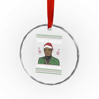 Funny Xmas Sarcastic Diddy Crystal Glass Ornament You Better Watch Out The Diddler Coming To Town TS02
