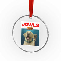 Funny Yellow Lab Jowls Crystal Glass Ornament Labrador Retriever Lover Gift TS12