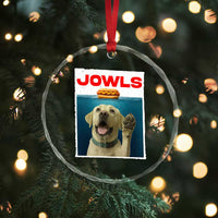 Funny Yellow Lab Jowls Crystal Glass Ornament Labrador Retriever Lover Gift TS12