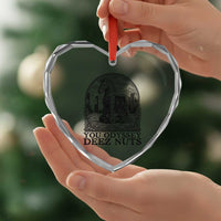 Funny You Odyssey Deez Nuts Trojan Horse Heart Crystal Glass Ornament Ancient Greek History Gift