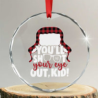 Funny You Will Shoot Your Eye Out Kid Crystal Glass Ornament Christmas Movie Glasses Hat - Wonder Print Shop